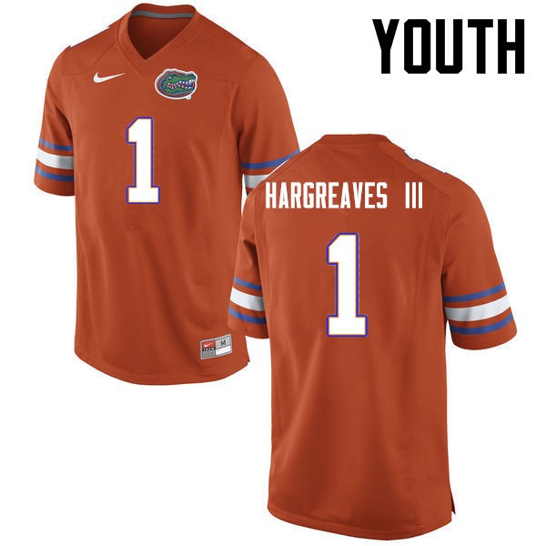 Florida Gators Youth #1 Vernon Hargreaves III College Football Jersey Orange